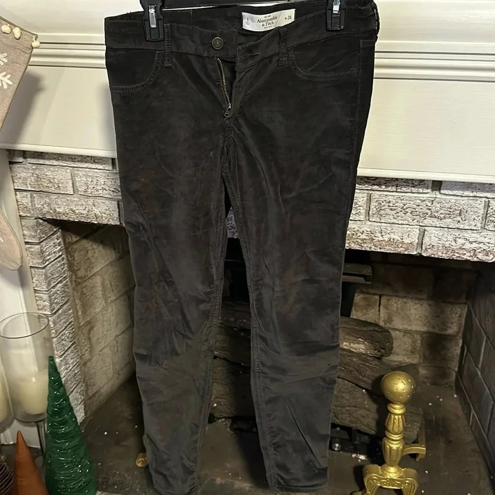 A&F velvet pants